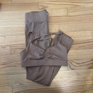 ALL ACCESS Tan Activewear matching set